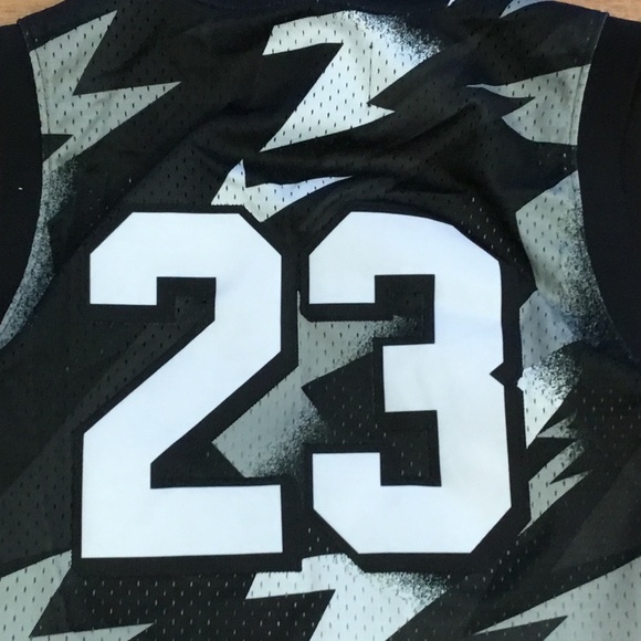 Jordan Jersey Black white gray retro size medium - Picture 7 of 9